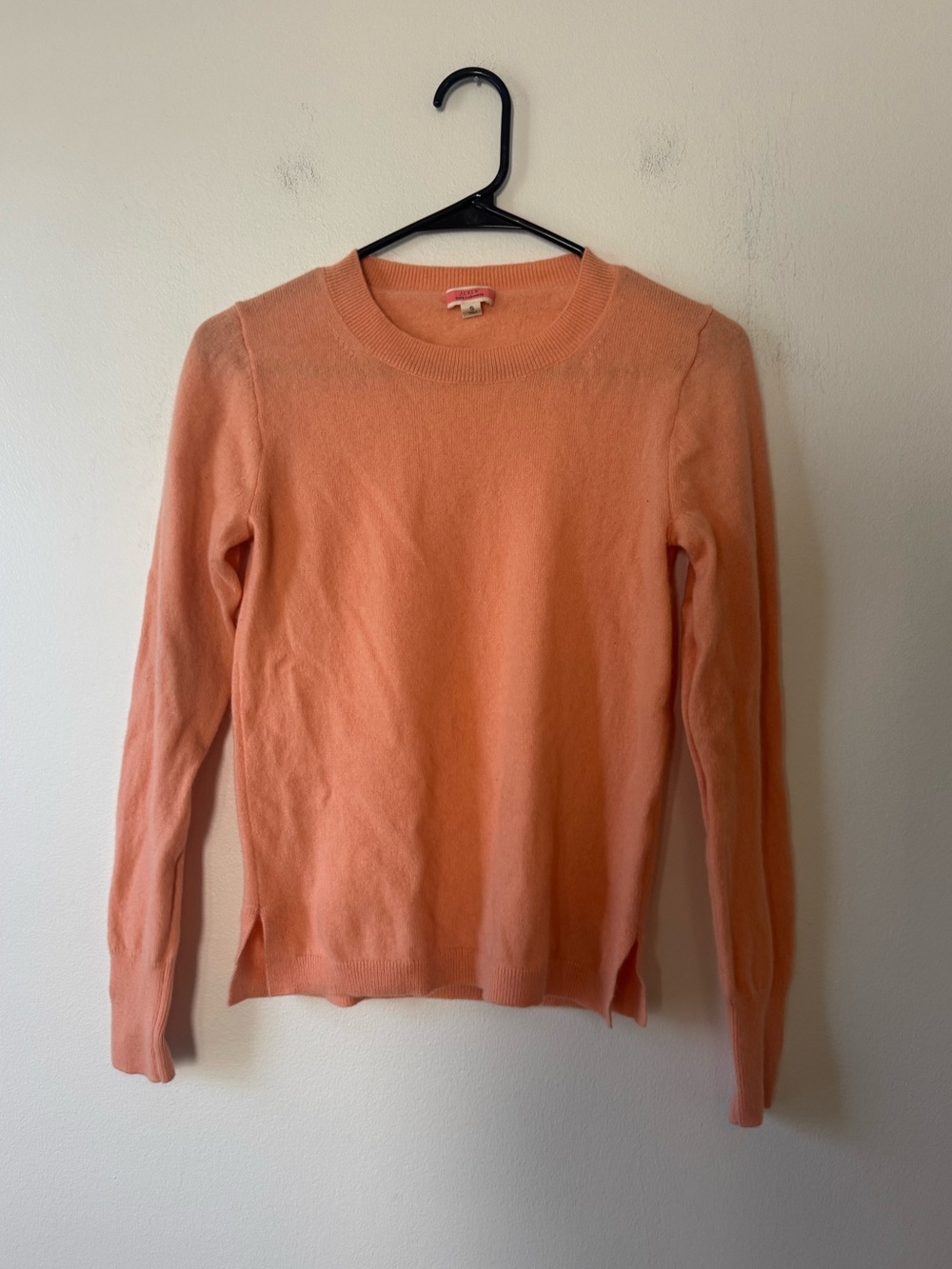 J. Crew 100% Cashmere Sweater Peach
